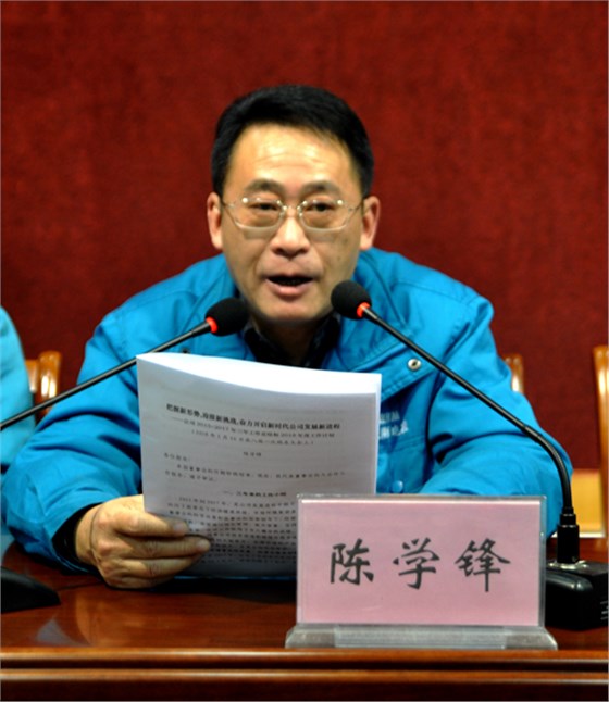 陳學(xué)鋒作董事會工作報(bào)告 陳學(xué)鋒作董事會工作報(bào)告